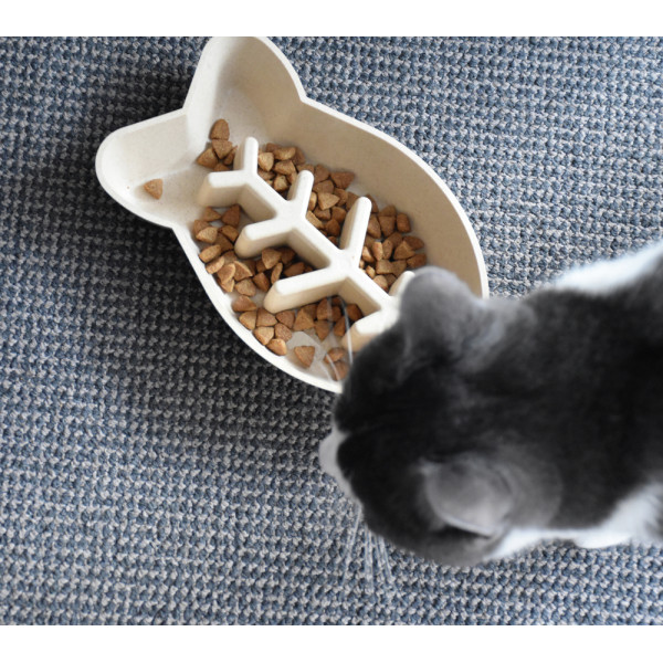 Organic Slow-Feeder Cat Bowl